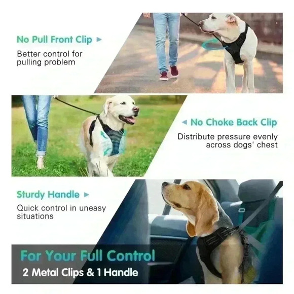 New Dog Harness Black size L better completely adjustable - Picture 5 of 6